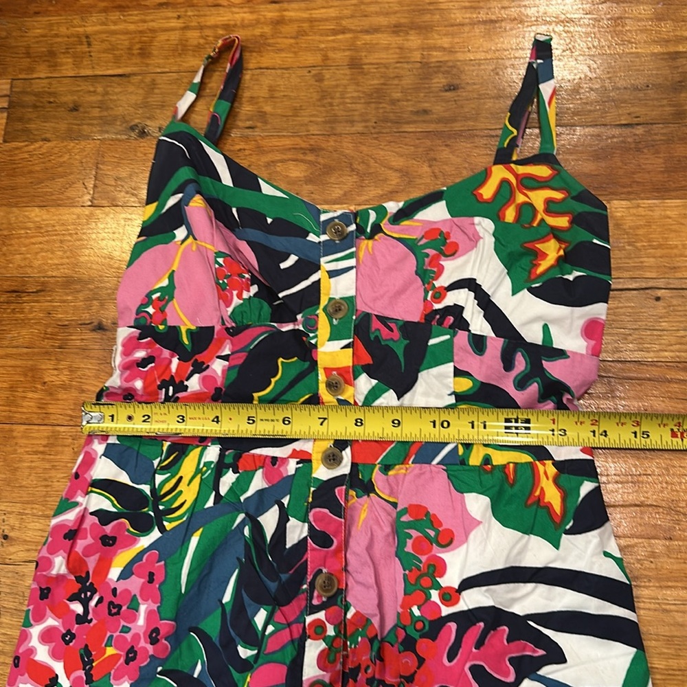 J. Crew Tropical Floral Maxi Dress - Pink, Yellow, Green - Picture 13 of 14
